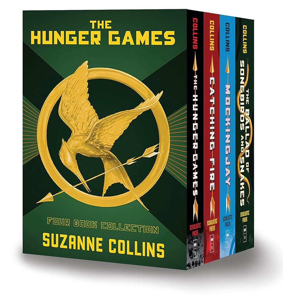 Hunger Games 4-Book Hardcover Box Set (The Hunger Games, Catching Fire, Mockingjay, The Ballad of Songbirds and Snakes) cover image